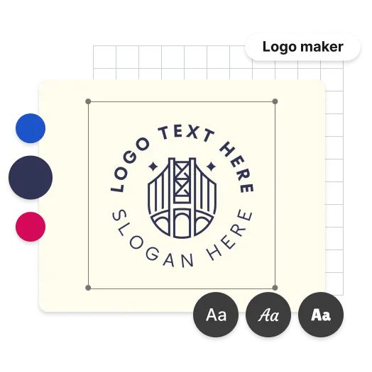 Preview of logo maker and editor